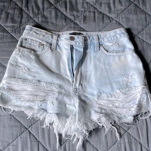 Abercrombie High Rise Denim Shorts